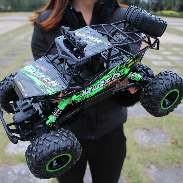 Unisex high-speed 4x4 RC monster truck toy racing through mud, perfect for off-road adventure and remote control fun.