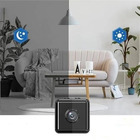 Easy-install wireless 1080p HD security camera for flexible indoor/outdoor home surveillance & protection.