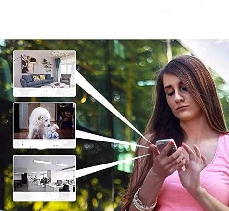 Crystal-clear 1080p HD wireless security camera, perfect for detailed home surveillance, day or night.