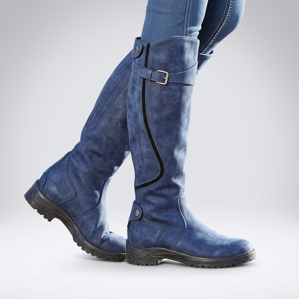 Stylish tall women's fashion boots with orthopaedic support, perfect for comfortable daily wear & posture support.