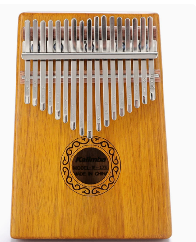 17-key wooden kalimba thumb piano for beginner musicians, perfect for relaxation & musical enjoyment.