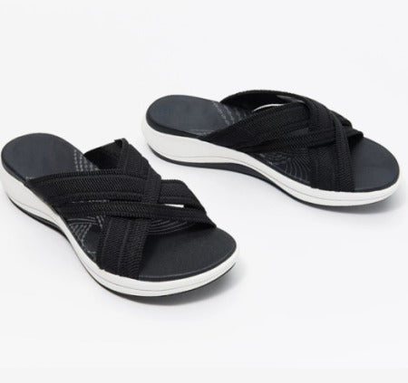 Stylish women's CloudWalk casual sandals, providing ultimate comfort and a versatile look for warm weather.