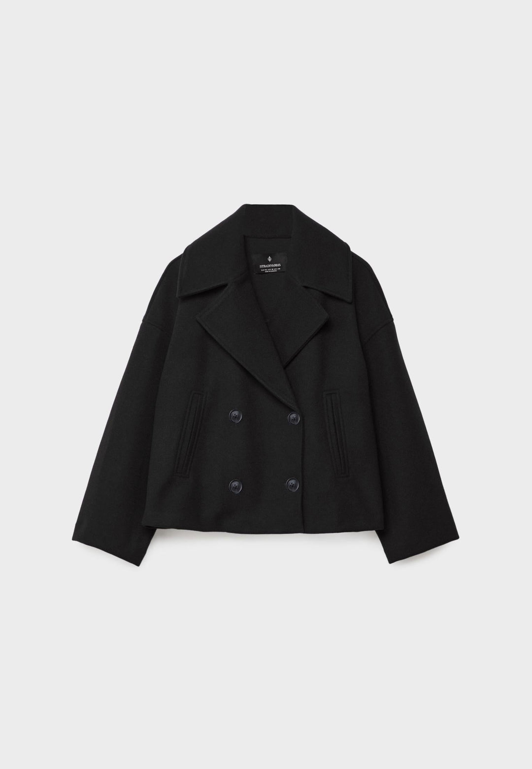 Chic women's lightweight summer jacket, perfect for layering. Features elegant double-breasted design & tailored fit.