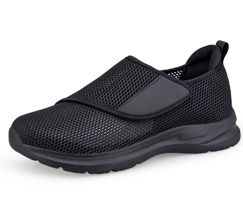 Casual extra wide women's diabetic footwear, grey, offering superior comfort & easy everyday wear.