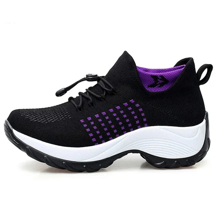 Women's walking footwear with advanced arch support, providing pain relief & comfort.