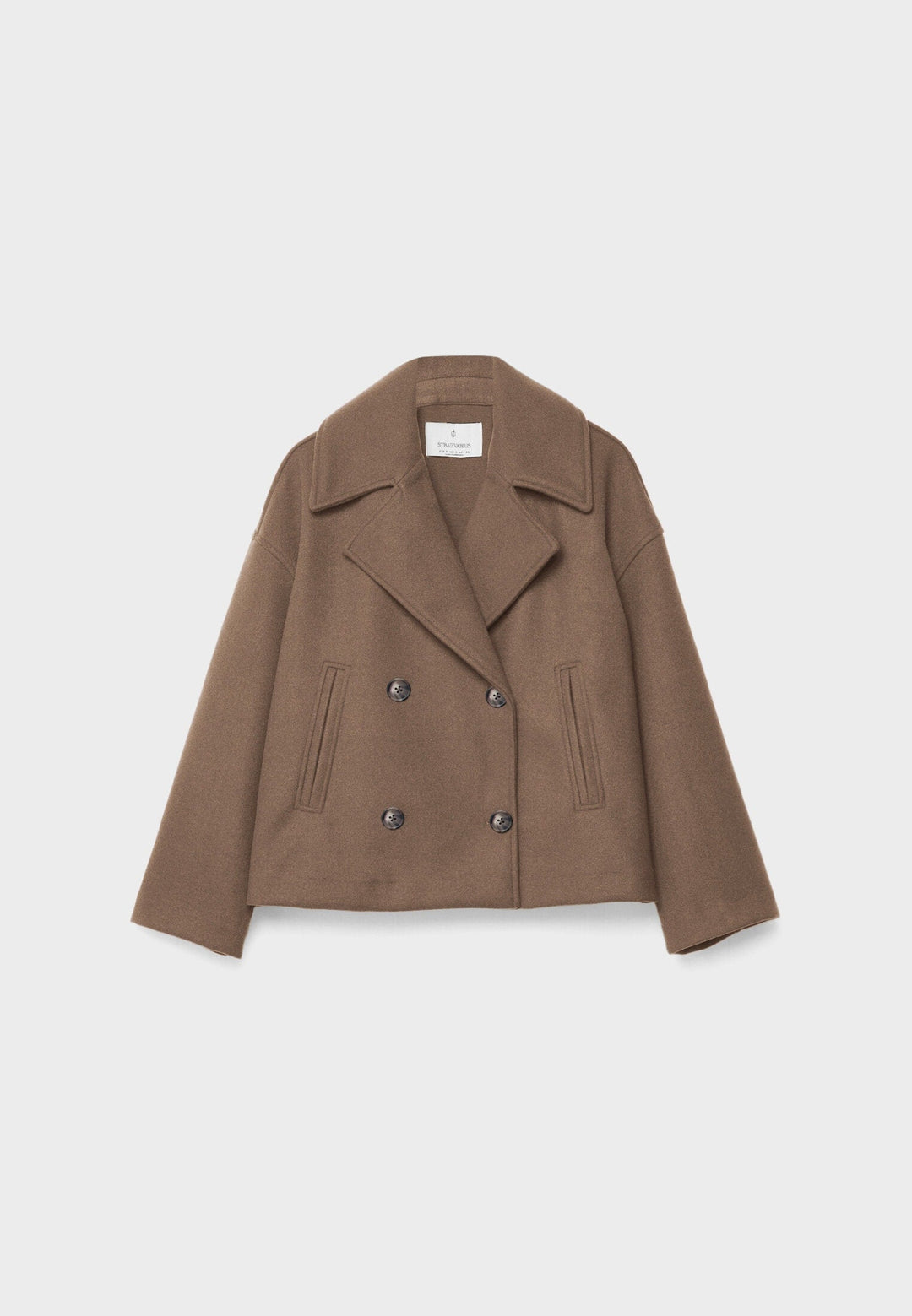 Beautiful white double-breasted women's jacket. Lightweight & elegant, ideal for sophisticated spring & summer outfits.