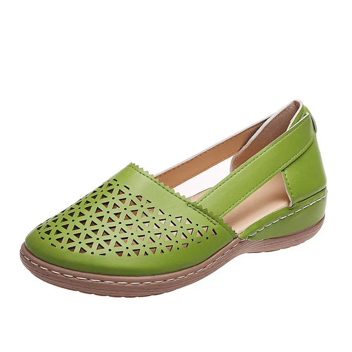 Stylish women's Orthobliss slingback flats, perfect blend of comfort footwear & elegant casual design.
