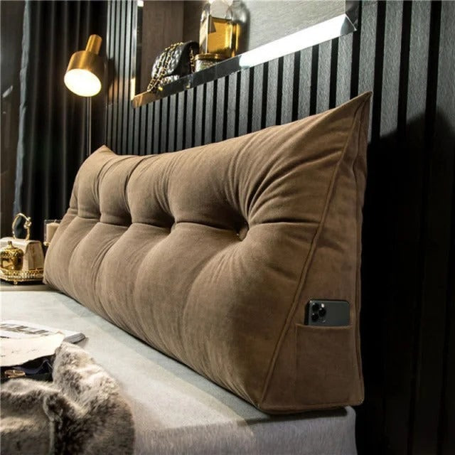 Upgrade your bed with a luxurious DreamSlope headboard pillow for enhanced comfort and ultimate relaxation.