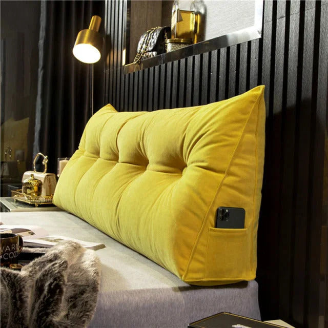 Premium DreamSlope headboard pillow for luxurious bed comfort, excellent back support & stylish decor.