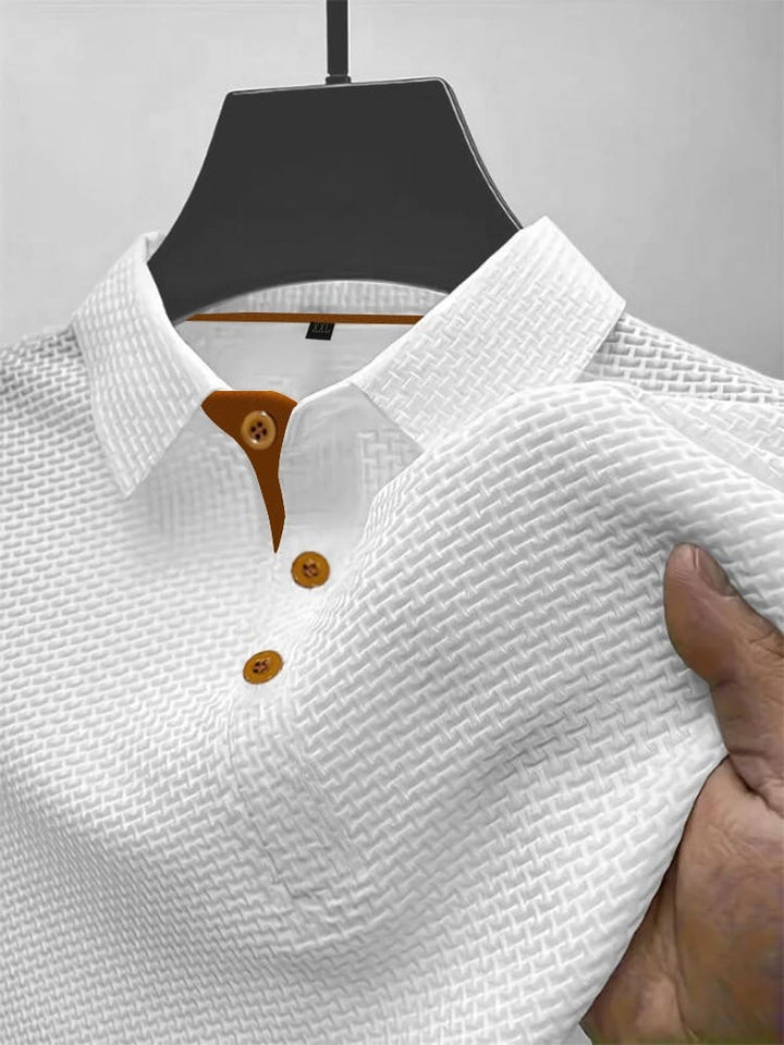 Classic Men's Polo Shirt in a refined everyday style, perfect for smart casual outfits and versatile wear.
