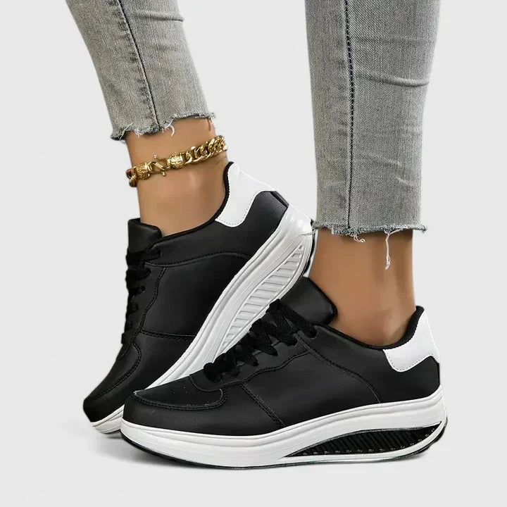 Women's daily wear sneakers, featuring an orthopaedic design with excellent arch & foot support for active comfort.
