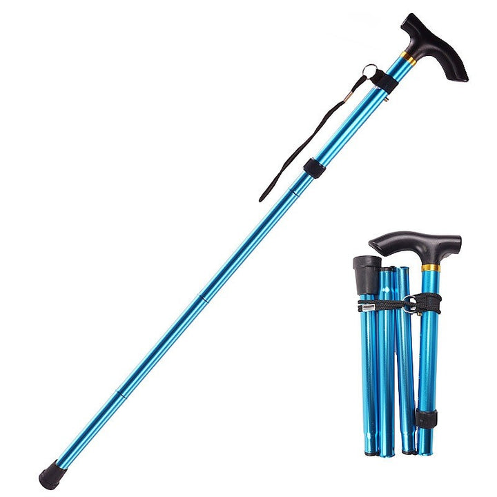 Adjustable Folding Telescopic Walking Stick for Adults
