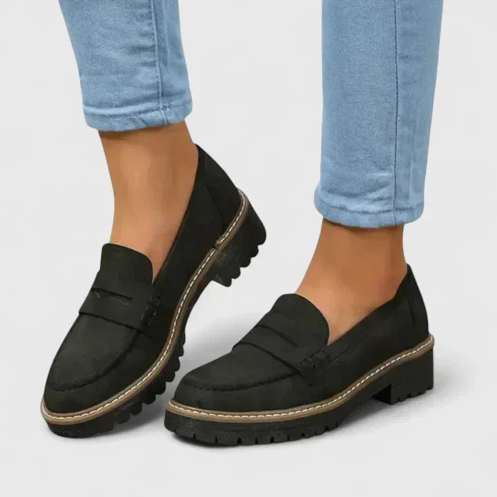 Ladies' casual loafers, featuring orthopaedic arch support and cushioning for ultimate comfort & daily wear.