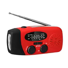Multifunctional Outdoor Solar Hand Crank Radio with Flashlight
