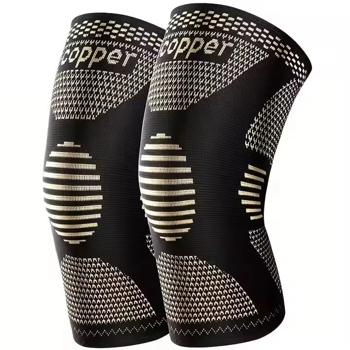 Unisex CopperFlex Knee Compression Sleeve for Pain Relief
