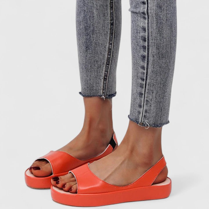 Emrynn Orthopedic Sandals for women. Summer casual footwear with superior arch support & vibrant style.