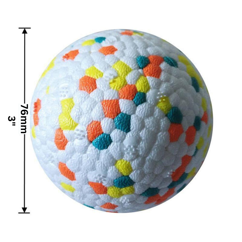 Tough dog chew ball, indestructible for vigorous play. Durable pet toy for large dogs & puppies, ideal for fetch games.