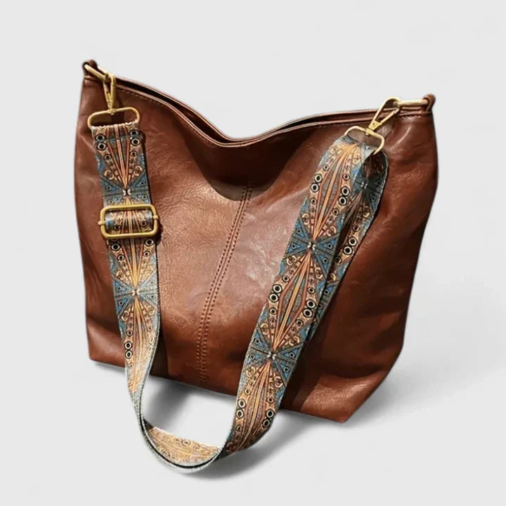 Elegant vintage-style women's everyday handbag. Fashionable shoulder bag with durable finish for modern women.