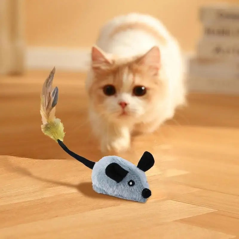Durable mouse cat toy, a boredom buster for active felines. Promotes healthy pet activity.