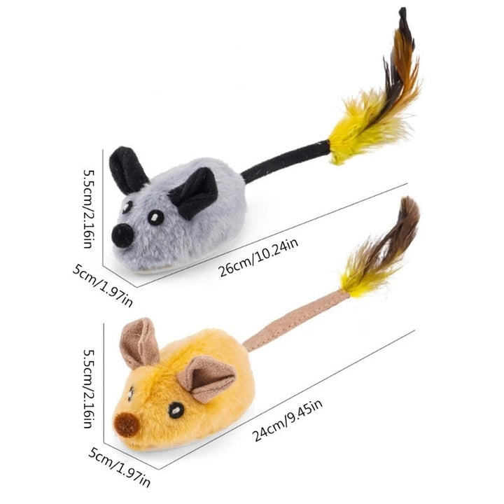 Happy cat playing with an interactive mouse toy, perfect for feline fun & pet activity.