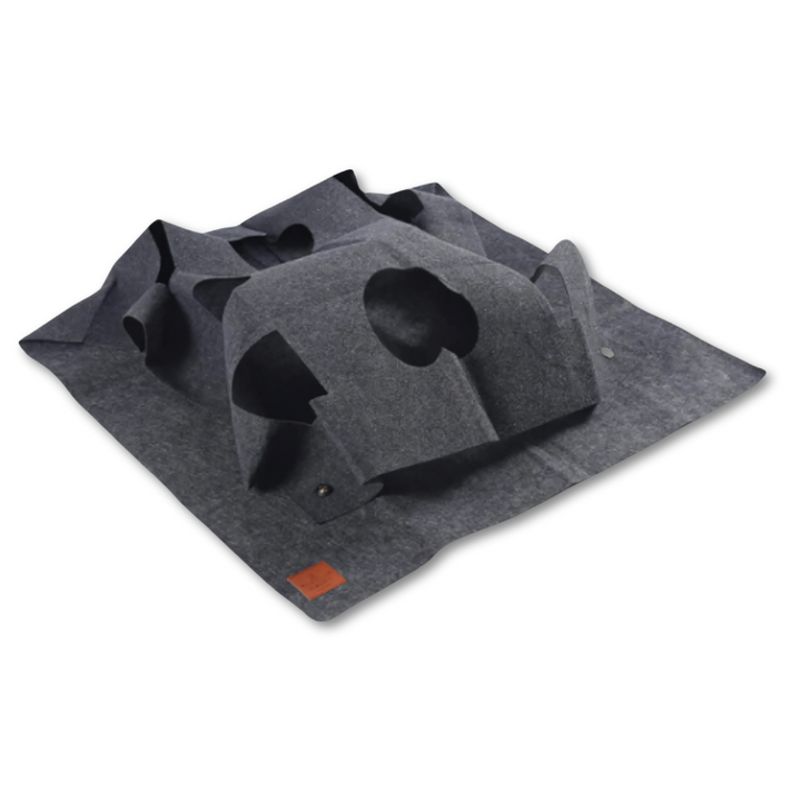 Interactive cat PlayMaze with tunnels & hideouts, providing stimulating activity & enrichment for playful felines.