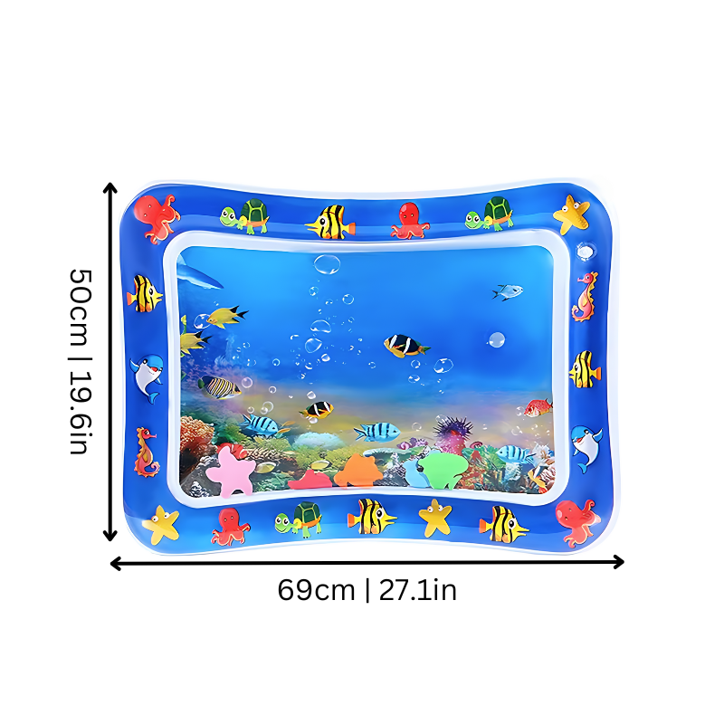 Durable PVC cooling water mat for cats & kittens. Interactive pet toy for summer play & comfortable relief.
