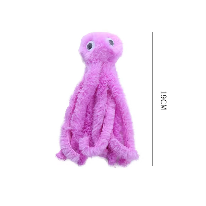 Cute catnip-filled octopus plush for endless entertainment & interactive play; an ideal kitten & cat toy.