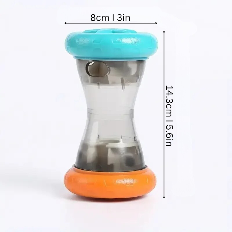 Pet slow feeder treat dispenser toy for dogs, a boredom buster puzzle promoting healthier eating.