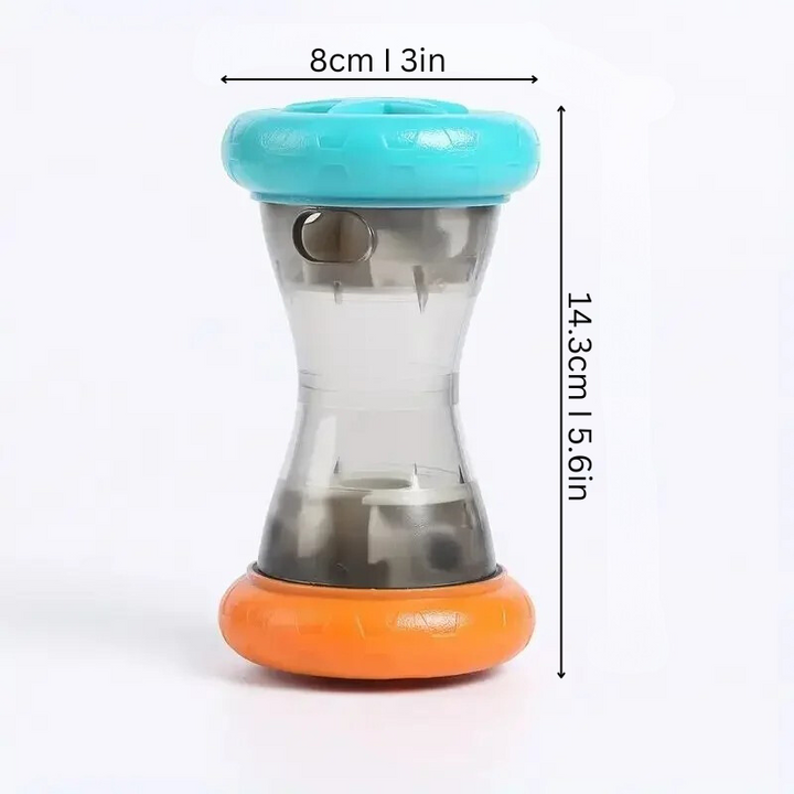 Pet slow feeder treat dispenser toy for dogs, a boredom buster puzzle promoting healthier eating.