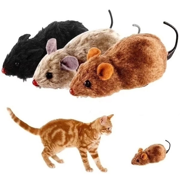 Electric cat play mouse toy, interactive for stimulating pet hunting & active feline fun.