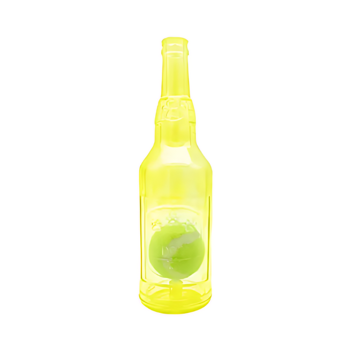 Adorable puppy chewing on a stimulating interactive squeeze toy. Ideal for puppy play & mental enrichment.