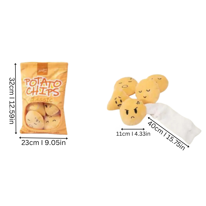 Dental health chew toy: Interactive SniffleChips for puppies & dogs. Plush, anti-boredom, promotes clean teeth.