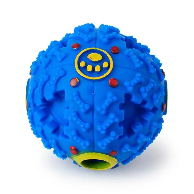Squeaky Ball Ruff Dog Interactive Squeaky Ball with Treat Dispenser – Lunirel