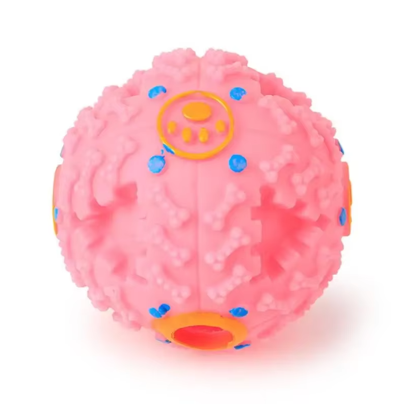 Squeaky Ball Ruff Dog Interactive Squeaky Ball with Treat Dispenser – Lunirel