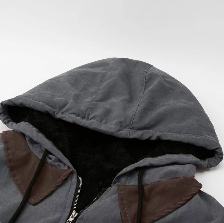 Stylish men's hooded full-zip jacket. Cozy & comfortable for everyday activities.