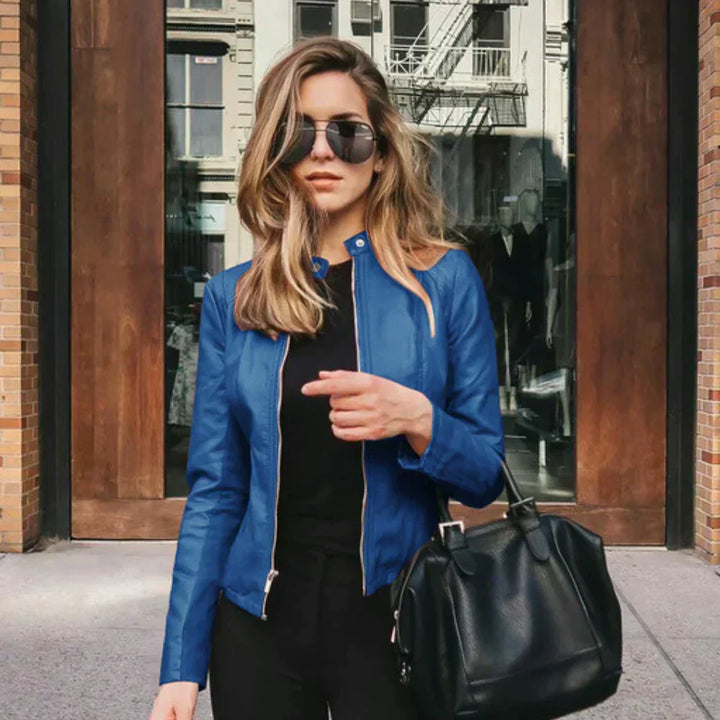 Polished women's tailored blazer, chic fashion jacket for versatile elegant outerwear.