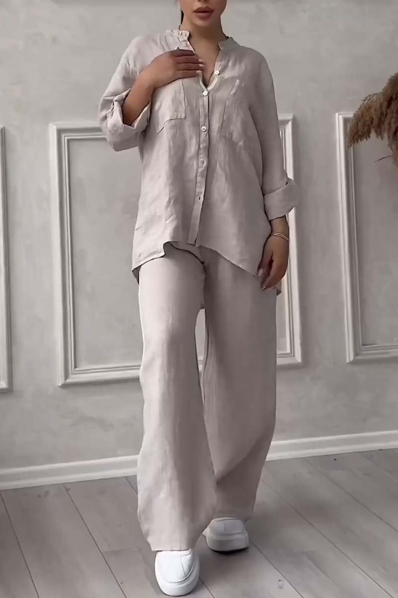 Elegant Amarae two-piece set for women, featuring a stylish top & comfortable matching pants.