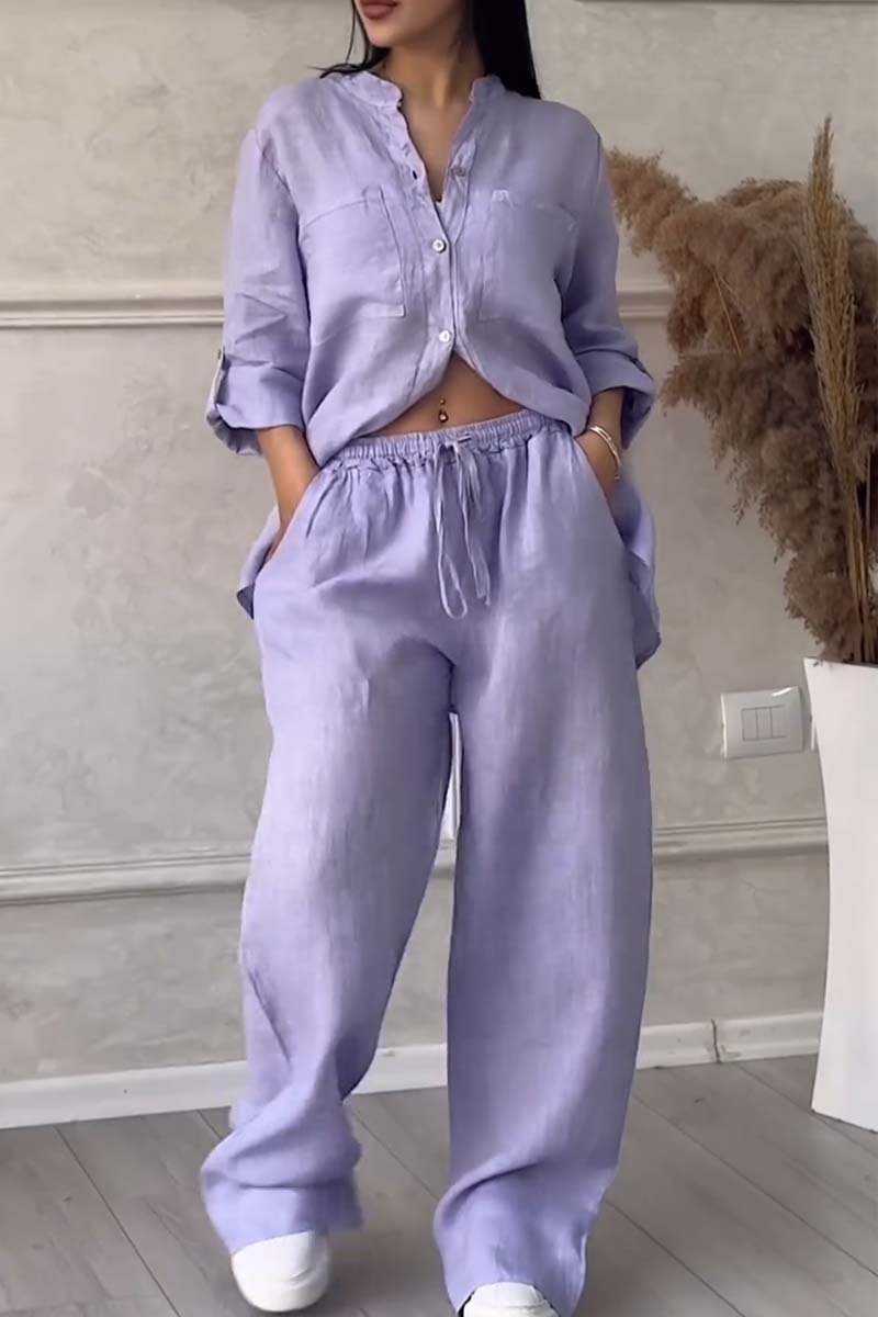 Amarae women's two-piece loungewear set with comfy pants for ultimate casual comfort.