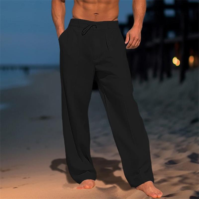 Stylish men's relaxed fit chino trousers, lightweight summer pants in a comfortable, versatile design.