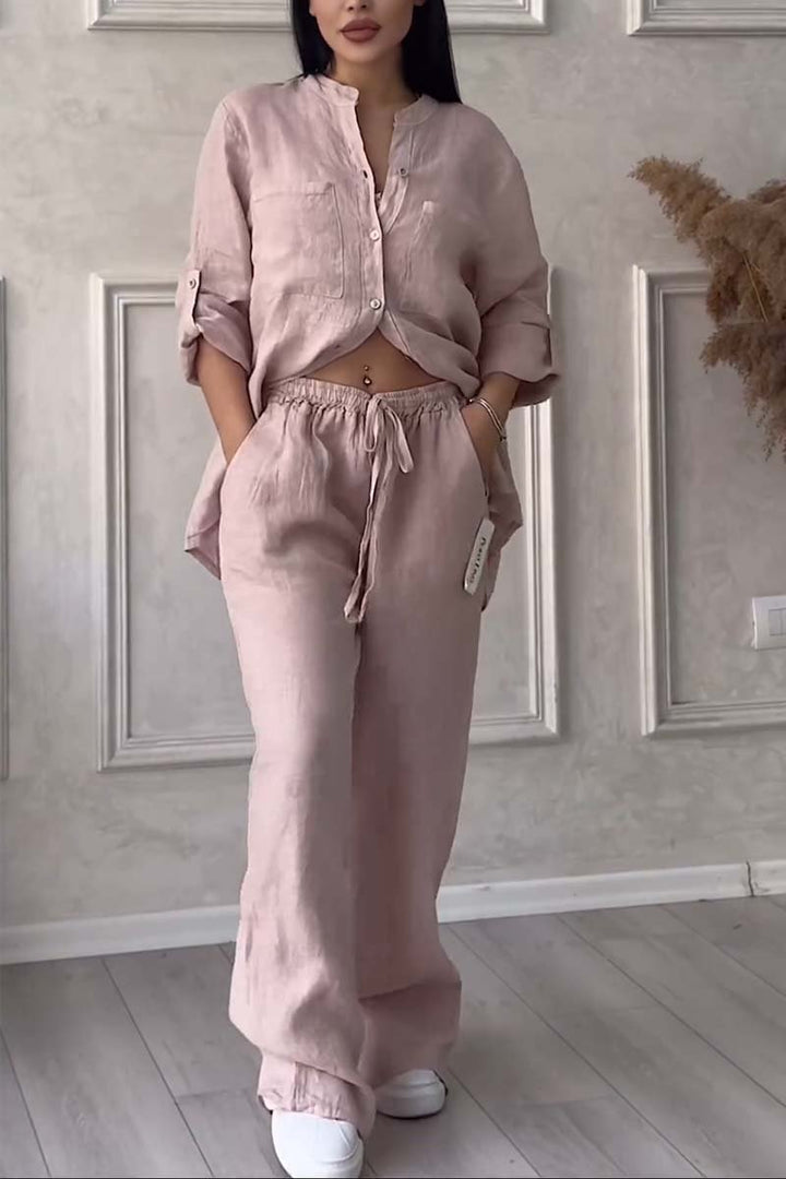 Chic Amarae women's two-piece pants set, a versatile ensemble for casual or summer wear.