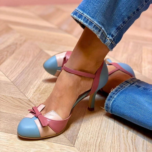 Elegant women's heeled sandals with ankle strap, perfect for summer parties & chic evening wear.