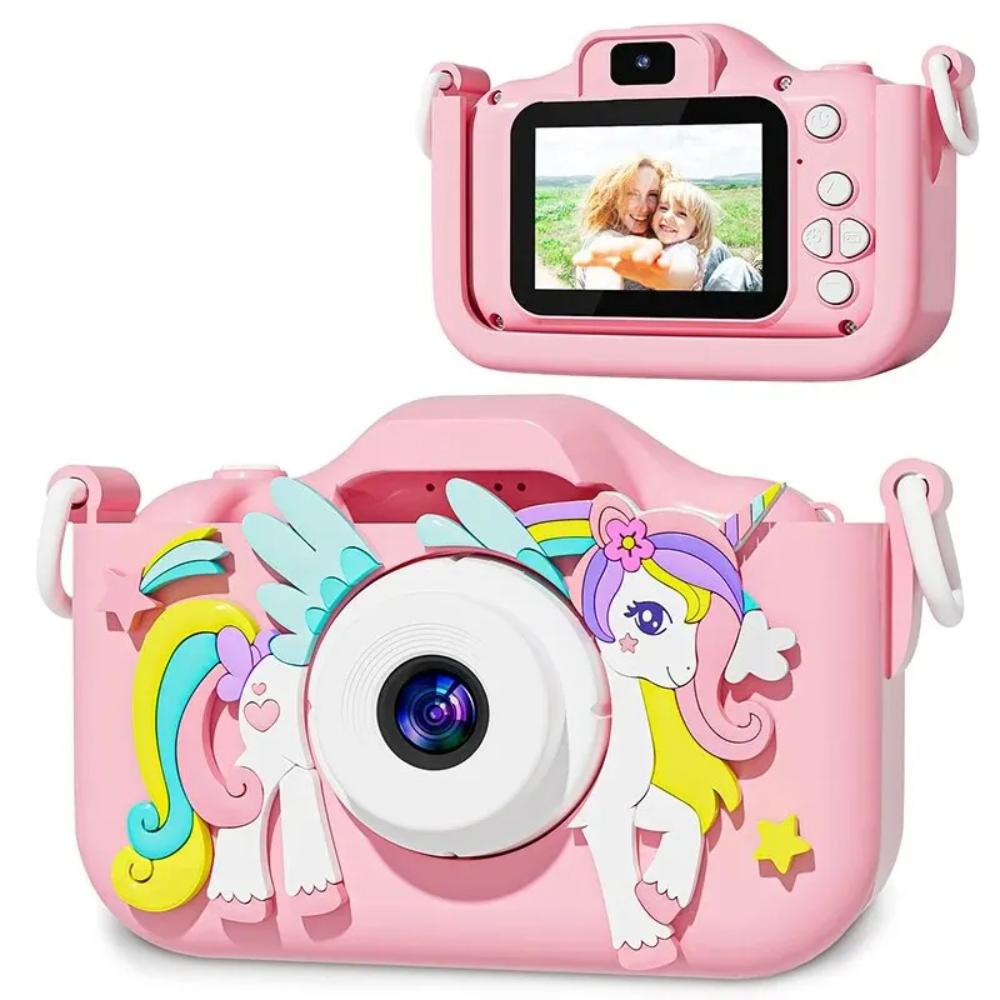 Kids' 1080P HD digital camera. Durable, easy-to-use toy for creative photography fun for toddlers & children.