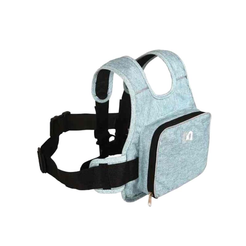 Adjustable pink kids' motorcycle safety harness, providing a secure and comfortable ride for children.