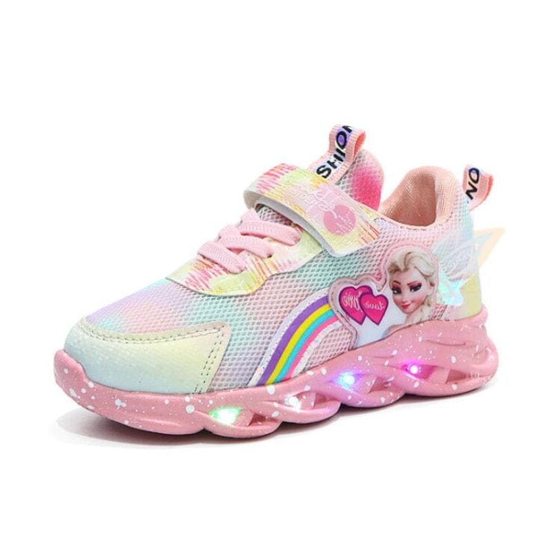 Kids' GlowStride LED sneakers with vibrant lights, perfect for fun play & adventure.