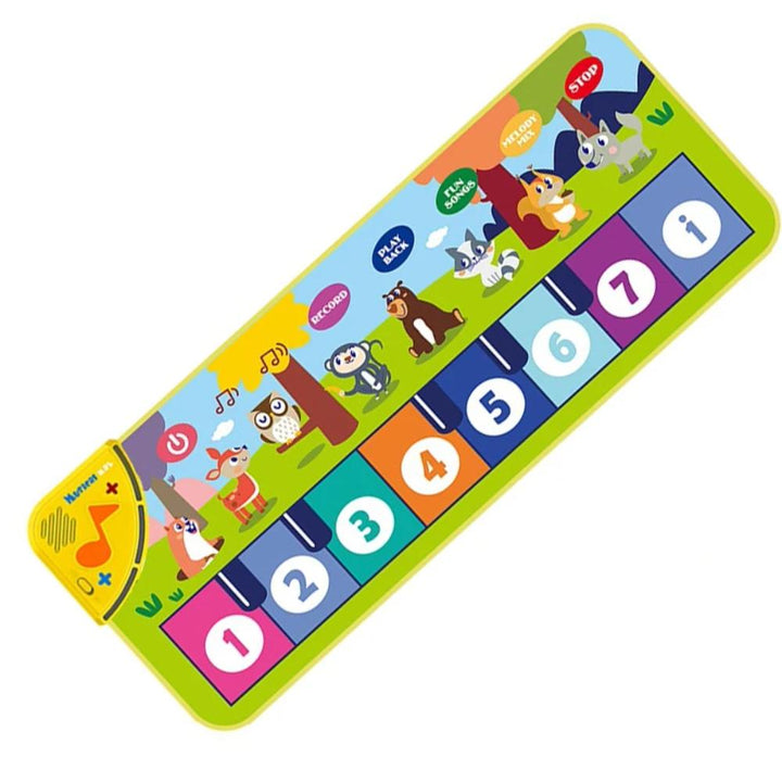 Kids' interactive piano dance mat for toddlers, encouraging musical fun & active play.