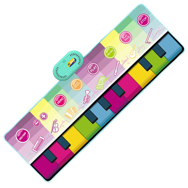 Toddler's interactive dance mat for active play & creative musical exploration.