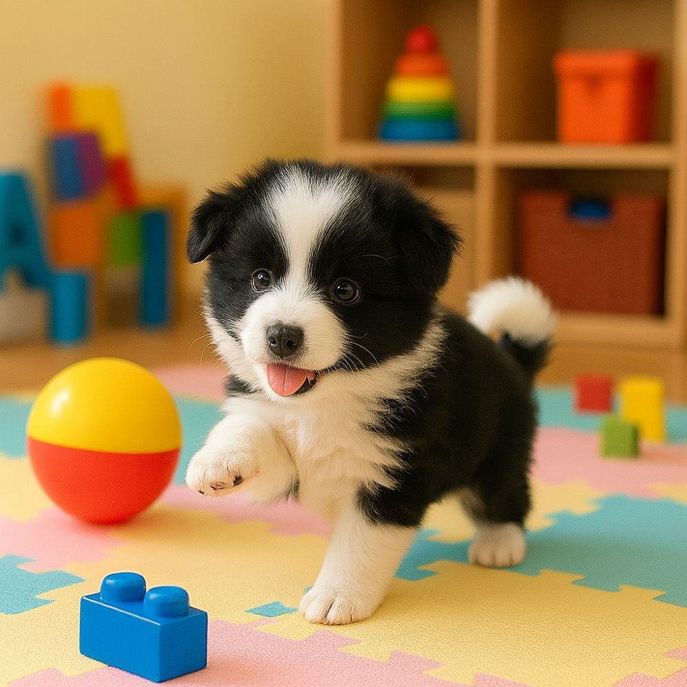 Children's gift: interactive toy dog that walks and barks. Realistic electronic pet for fun, imaginative play.