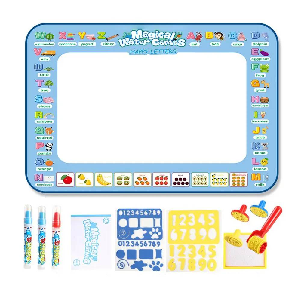 Reusable Magic Water Drawing Mat, a mess-free early learning toy & art activity for kids to doodle & create.