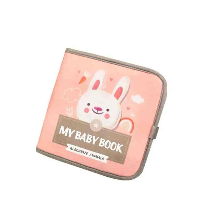 Interactive toddler busy book. Montessori toy promoting baby development, fine motor skills, & early learning activities.