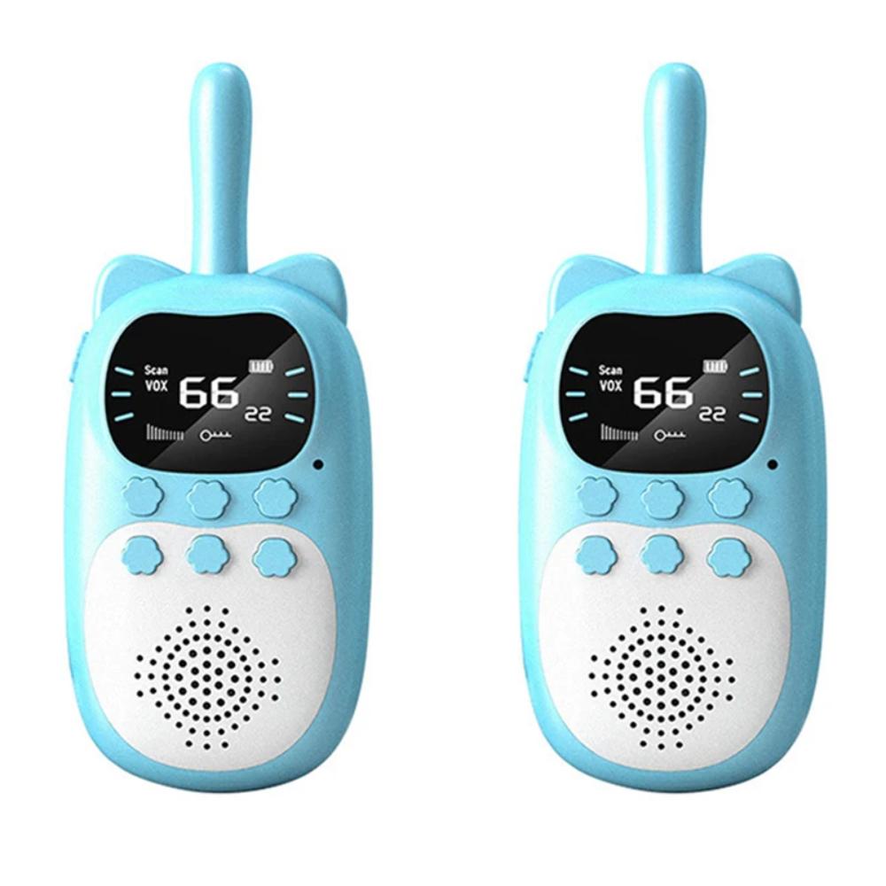 Fun rechargeable walkie talkie set, ideal communication toy gift for kids' outdoor adventures.